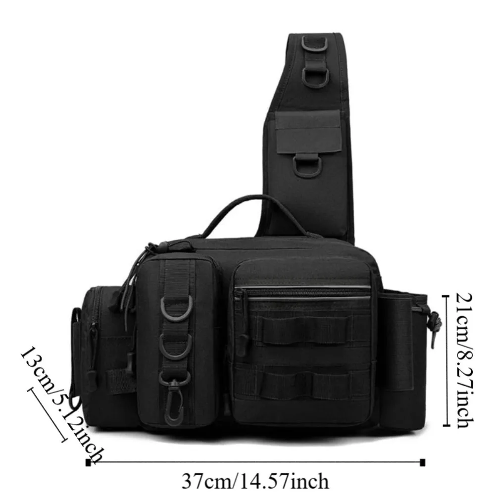 Bolsa de almacenamiento de aparejos de pesca impermeable, mochila de pesca con 12 compartimentos, bolsa de viaje con múltiples bolsillos de gran capacidad - imagen 3