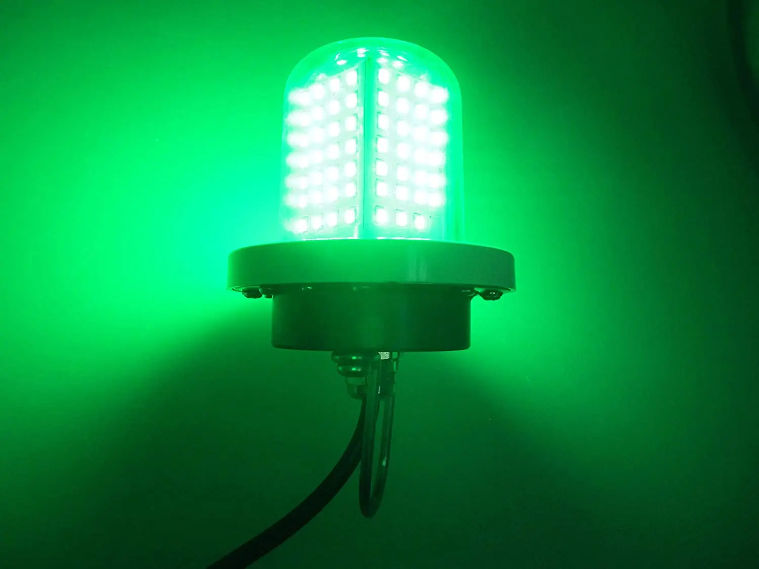 Luz de pesca atrayente para barco marino, lámpara LED verde sumergible bajo el agua para pesca nocturna en mar/Lago, 5 pulgadas, IP68 - imagen 3