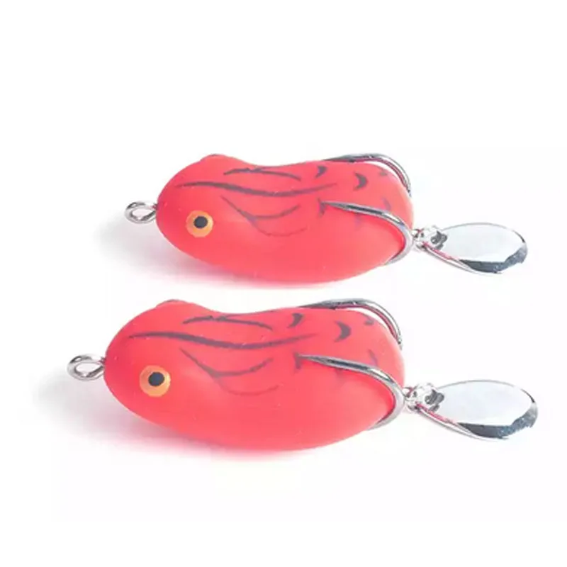 TAKEDO-Señuelos de pesca de rana de cebo artificial, cebo biónico, suave, Topwater, Jump Frog, HJ21, 4cm, 8g, 5G, 14g - imagen 2