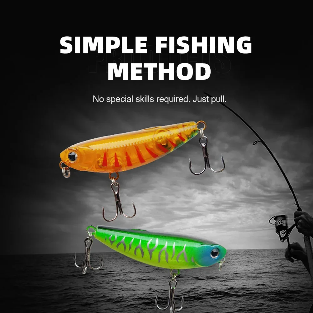 THORFORCE 50mm 5g cebos duros artificiales señuelo de pesca Topwater lápiz flotante Mini lápiz lubina trucha Pike Wobbler - imagen 3