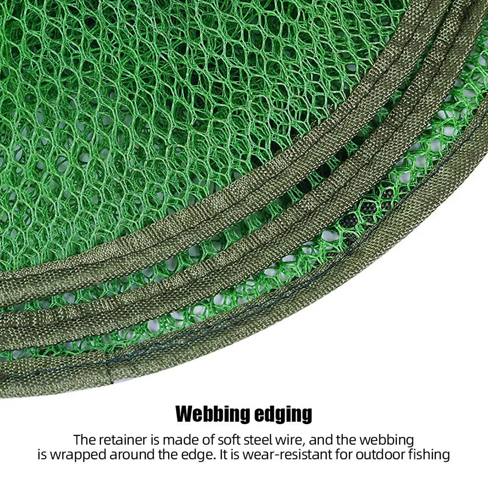 Jaula de red de pesca flotante plegable, Red de cebo de pesca, cesta de alambre, jaula de peces plegable portátil resistente - imagen 5