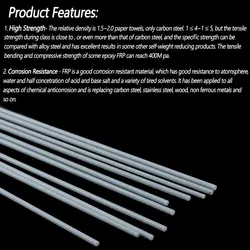 Bimoo Varilla de fibra de vidrio para calamar 0,8-2,8 mm - Accesorios