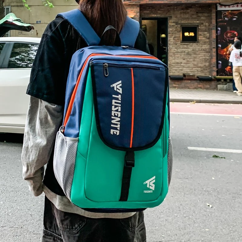 Bolsa de pesca para raquetas de tenis y bádminton, mochila con bolsillo para zapatos, mochila deportiva para adolescentes, mochila escolar para viajes al aire libre, mochila para ir al trabajo - imagen 5