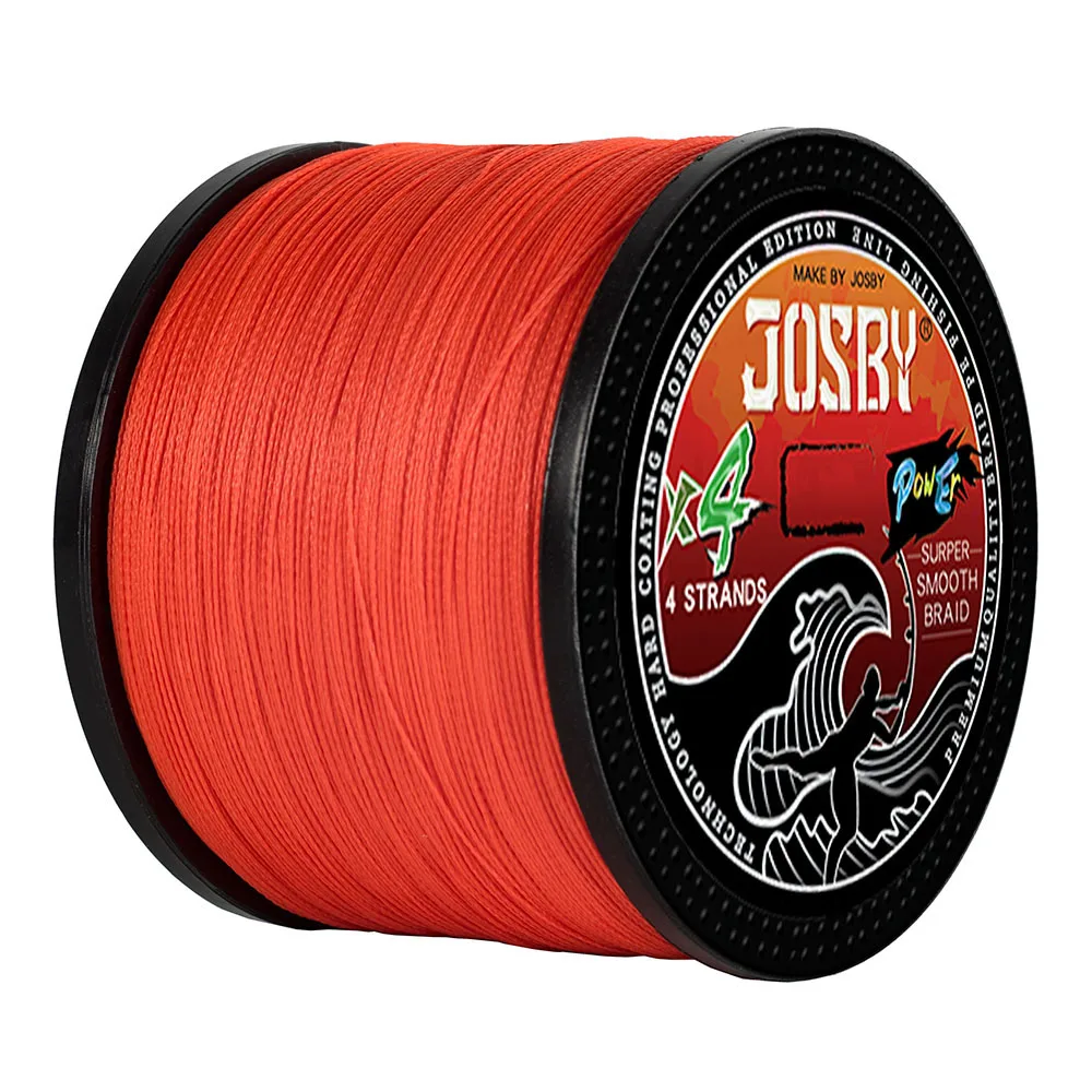 JOSBY-sedal trenzado de PE X4 para pesca de carpa, sedal de pesca de 8 a 80lb, multifilamento japonés, suave, para agua de mar, 300M, 500M, 1000M - imagen 5