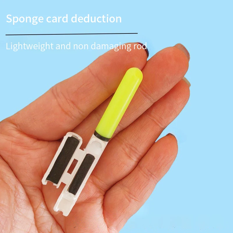 Aparejos flotantes LED extraíbles para pesca en roca nocturna, batería útil, caña electrónica de pesca impermeable, palo luminoso, sin batería, 5 uds. - imagen 3