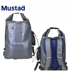Mochila impermeable Mustad de 30L, bolsa multifuncional para deportes y ocio al aire libre, bolsa de equipo de pesca Luya