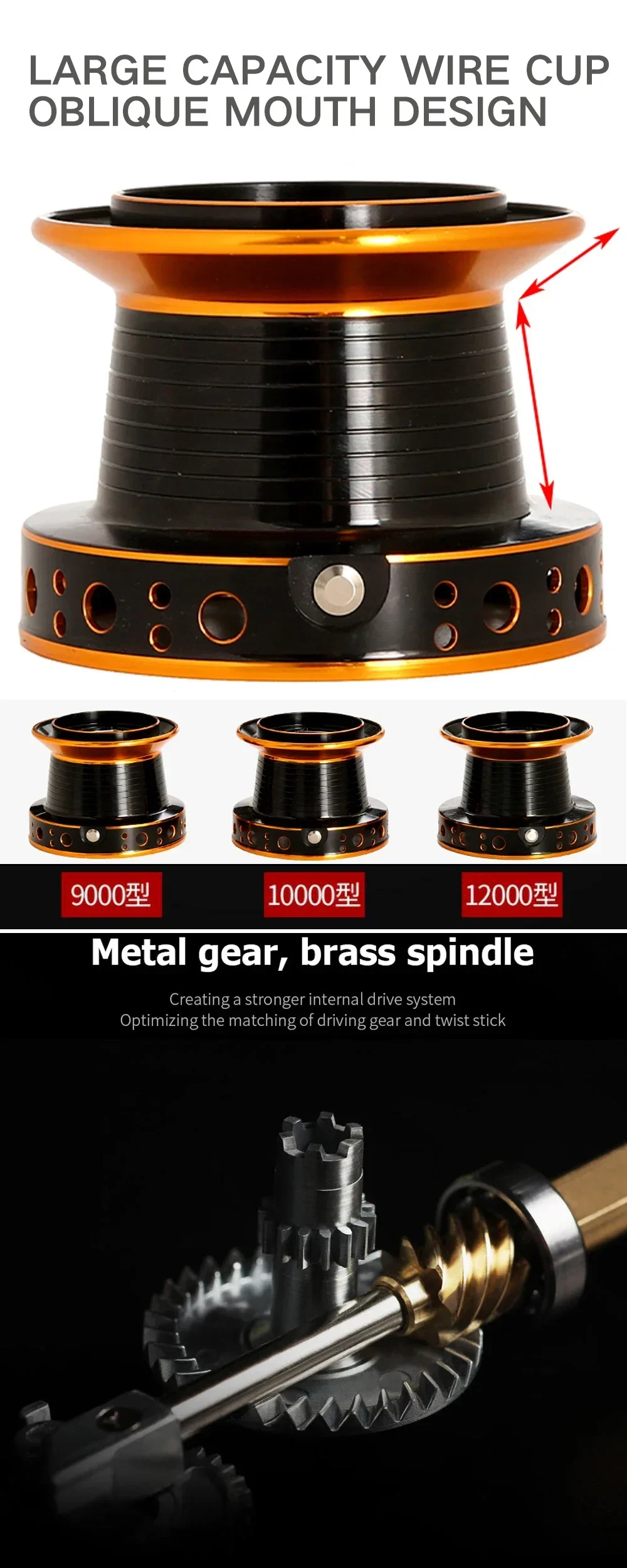 Experimente lo mejor en el equipo de pesca con nuestro diseño de copa de alambre de gran capacidad que ofrece una boca oblicua única y un equipo de metal robusto para un rendimiento mejorado