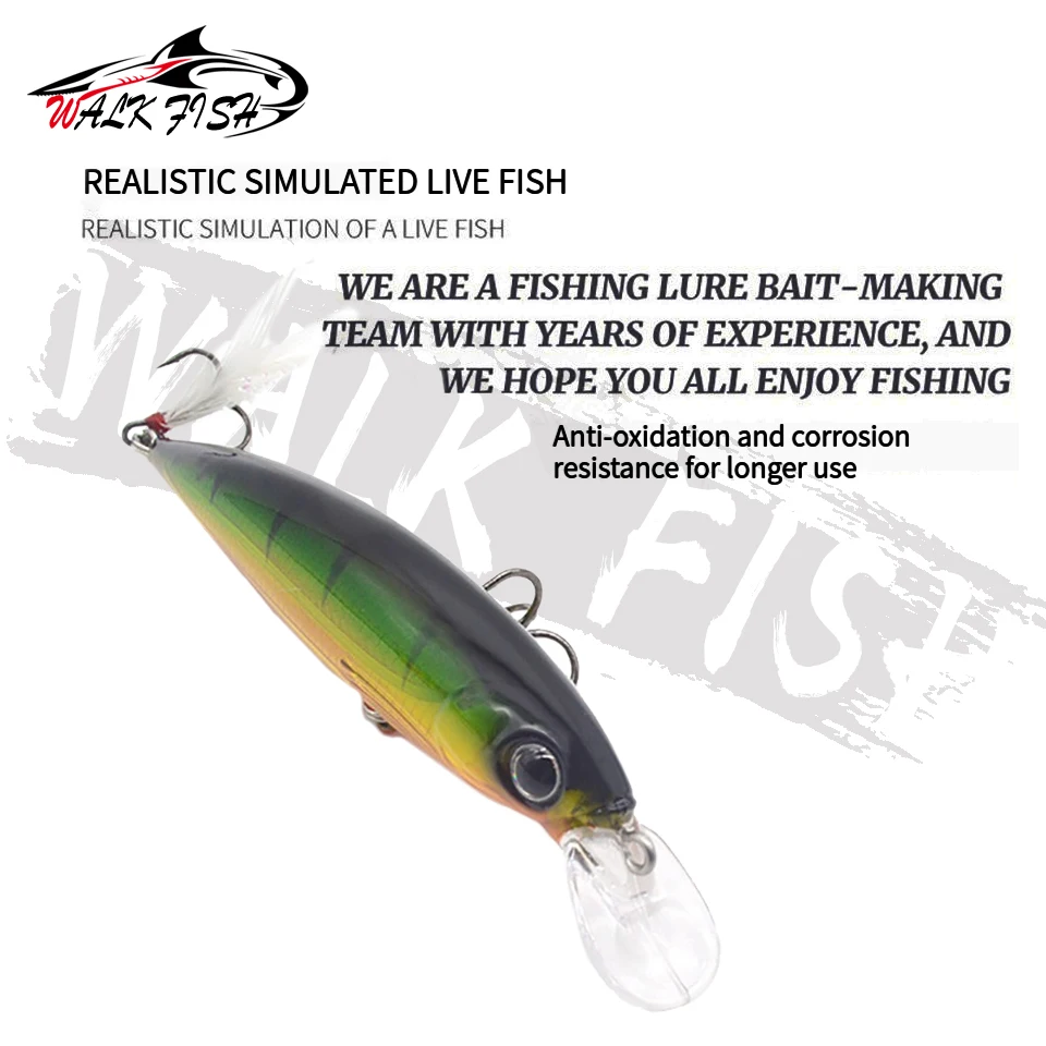 Señuelo de Pesca flotante, anzuelos de Pesca, aparejos Wobbler, cebo Wobbler, Crankbait Artificial, cebo duro japonés, 7g, 13g - imagen 4