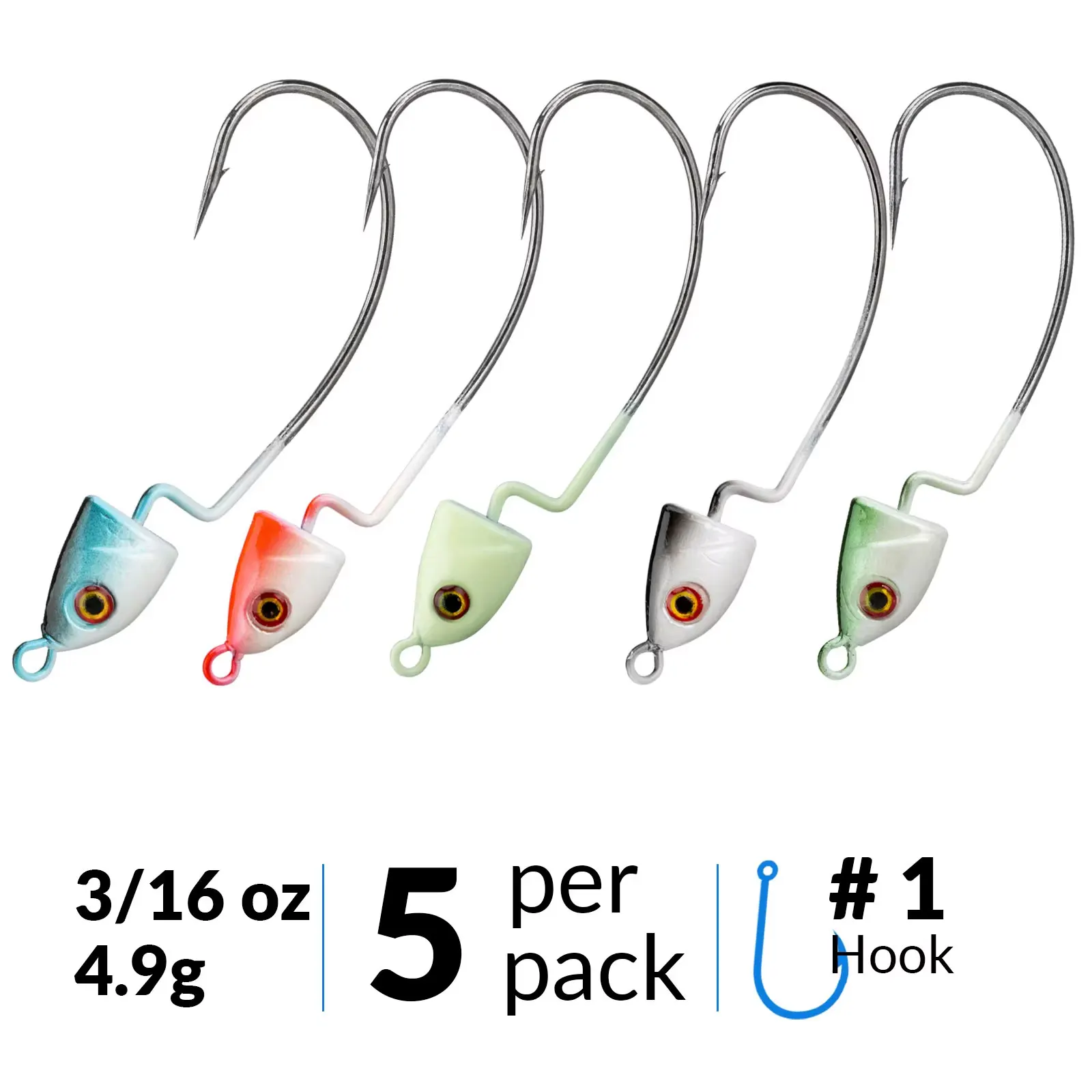 5pcs 4.9g