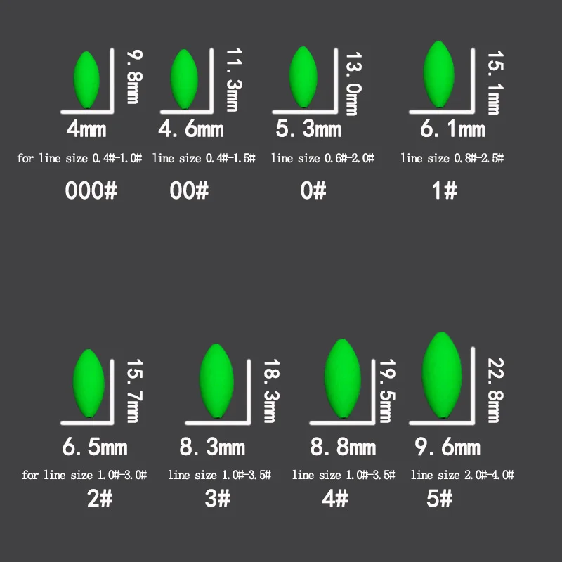size 2 green 60packs