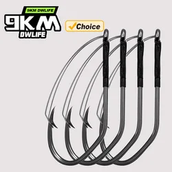 Anzuelos Weedless para Texas Rig y Lubina con curva en V