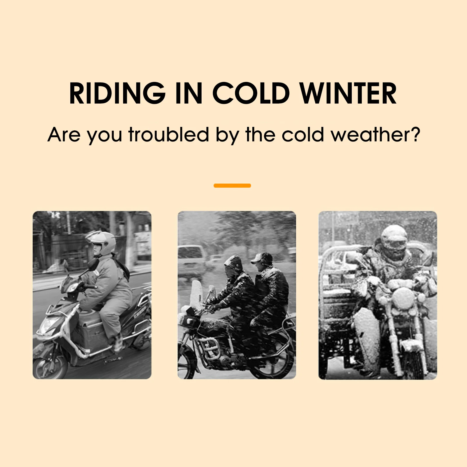 Guantes cálidos para manillar de bicicleta eléctrica, motocicleta, Scooter, manoplas finas de felpa para manillar, guantes cálidos para montar en bicicleta - imagen 4