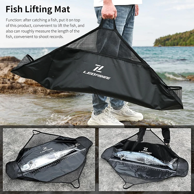 Bolsa de transporte de peces resistente con mango y báscula