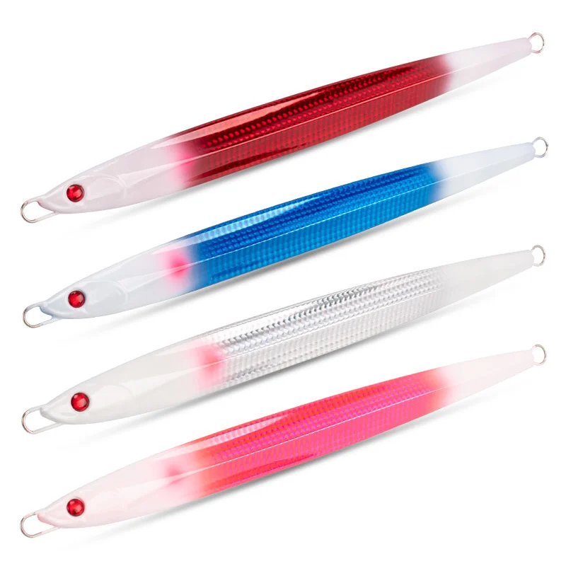 160g 200g 300g pesca en barco de aguas profundas cebo de vibración lenta biónico hundimiento rápido Jigging cebo luminoso para peces cebo de pesca en el mar - imagen 5