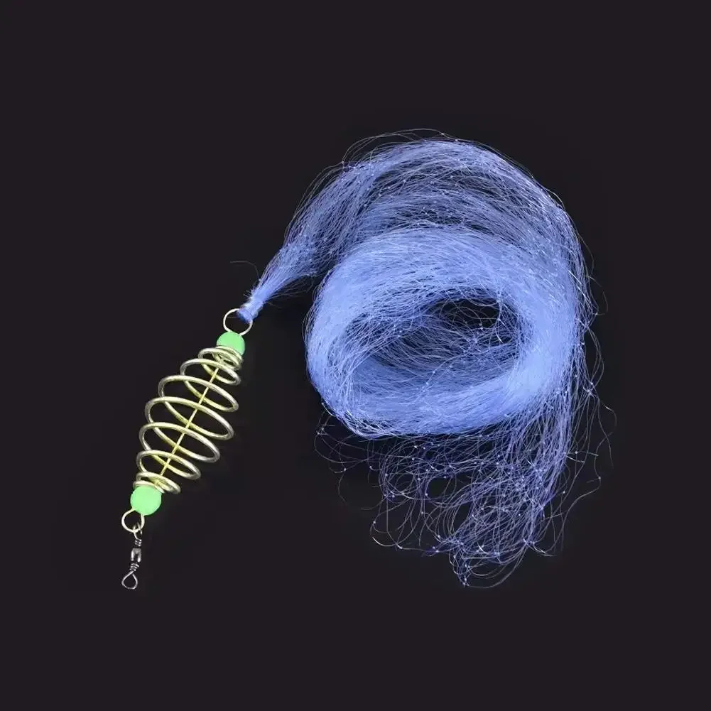 Red de pesca de varios tamaños, malla luminosa de trampa, diseño de aparejos, resorte de cobre, redes fundidas para trampas de pesca, 1 piezas - imagen 2