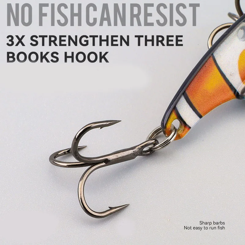 Mar Yolo 3D imprime cebo duro remoto VIP cebo seductor temblor cascabel bajo triple gancho cebo biónico artificial - imagen 4