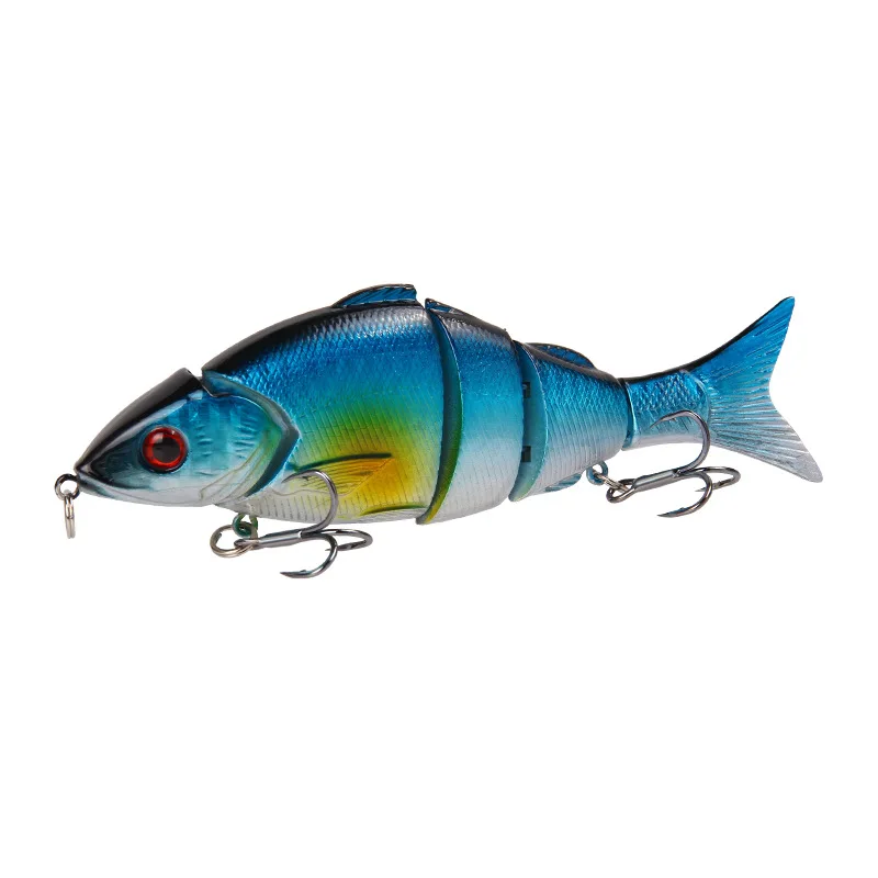 Swimbait multiarticulado, señuelos Minnow que se hunden, lubina, trucha, pesca realista, natación, agua dulce y salada, 125mm, 21,3g - imagen 4