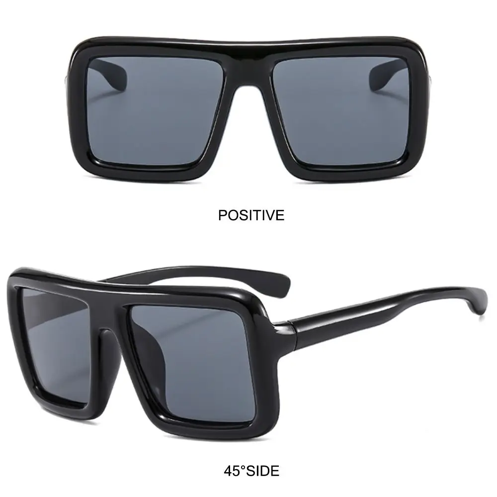 Gafas de sol cuadradas de gran tamaño Punk protección UV400 gafas de sol para dama para playa/viajes/ropa de calle - imagen 2