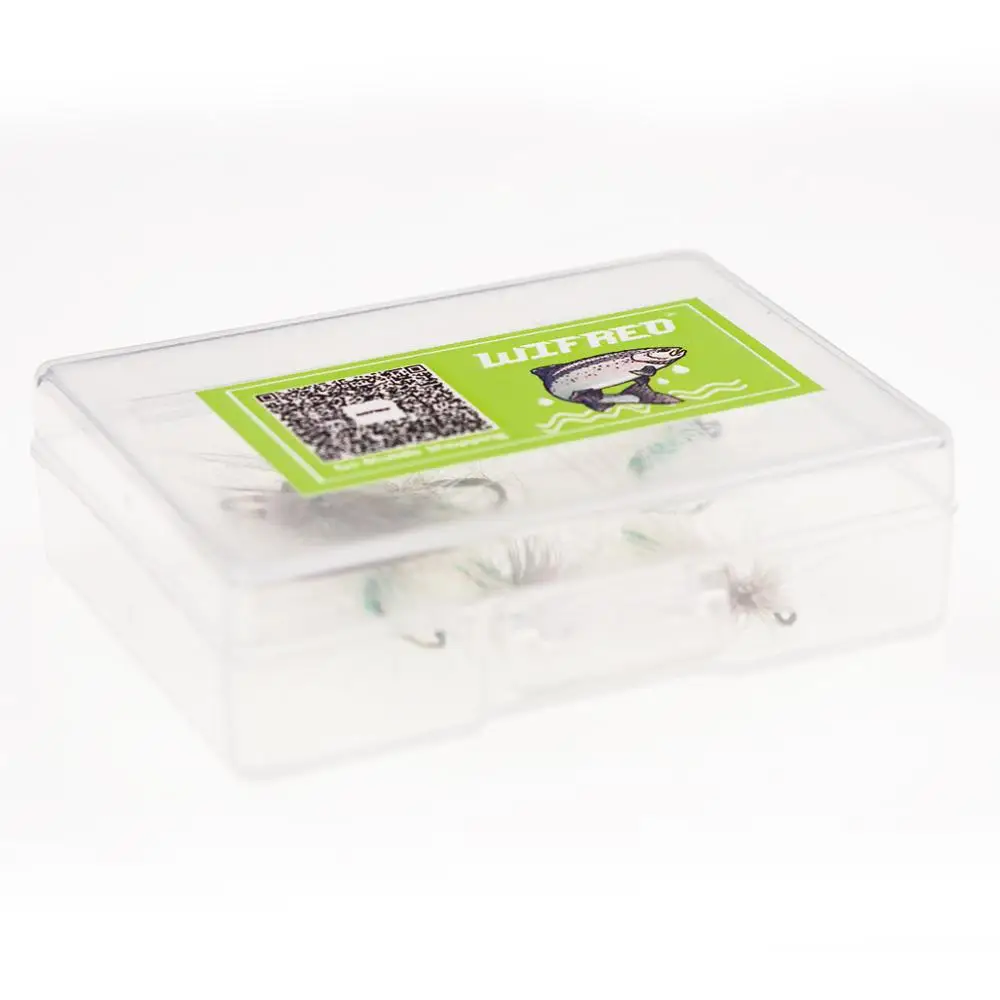 Moscas Caddis Wifreo #10 – Cuerpo verde pelo de alce para trucha - imagen 5