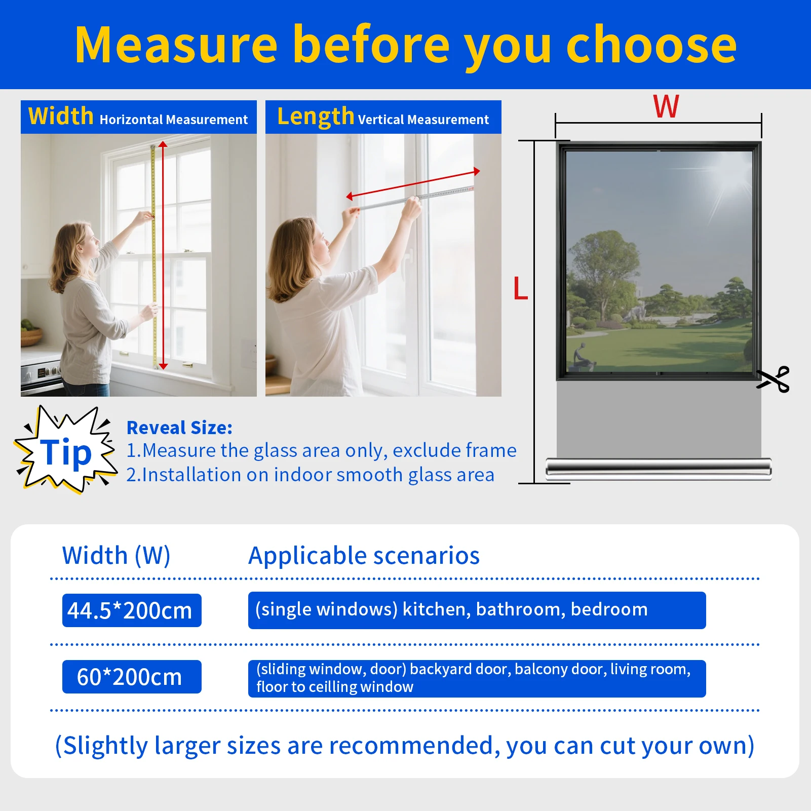 Película de privacidad para ventana de espejo unidireccional, anti UV diurna, bloqueo solar, Control de calor, tinte reflectante para ventana para el hogar, oficina y sala de estar - imagen 4