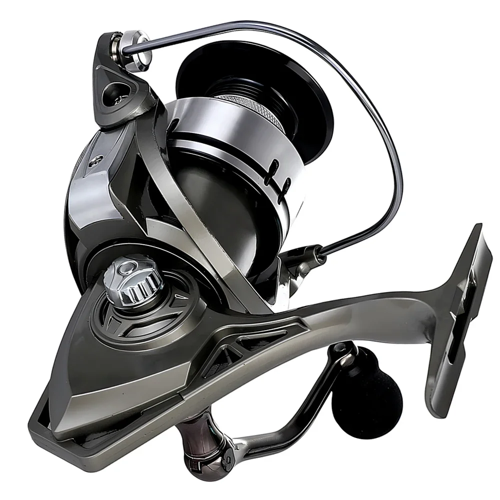 Carrete de pesca giratorio, Serie 2000-7000, ultraligero, arrastre máximo 8kg, 5,2: 1, Surfcasting, agua salada, Jigging - imagen 3