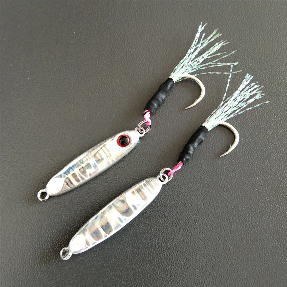 Señuelo de Metal fundido para pesca de lubina, aparejo de cebo Artificial, 12 piezas, 3,5 cm, 5,6g - imagen 4