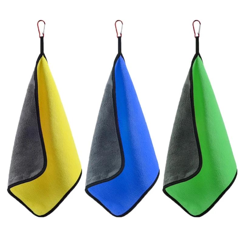 Toalla de pesca gruesa para deportes al aire libre, ropa de pesca absorbente antiadherente, toallita para manos, toalla suave, accesorios de pesca, 1 Uds.