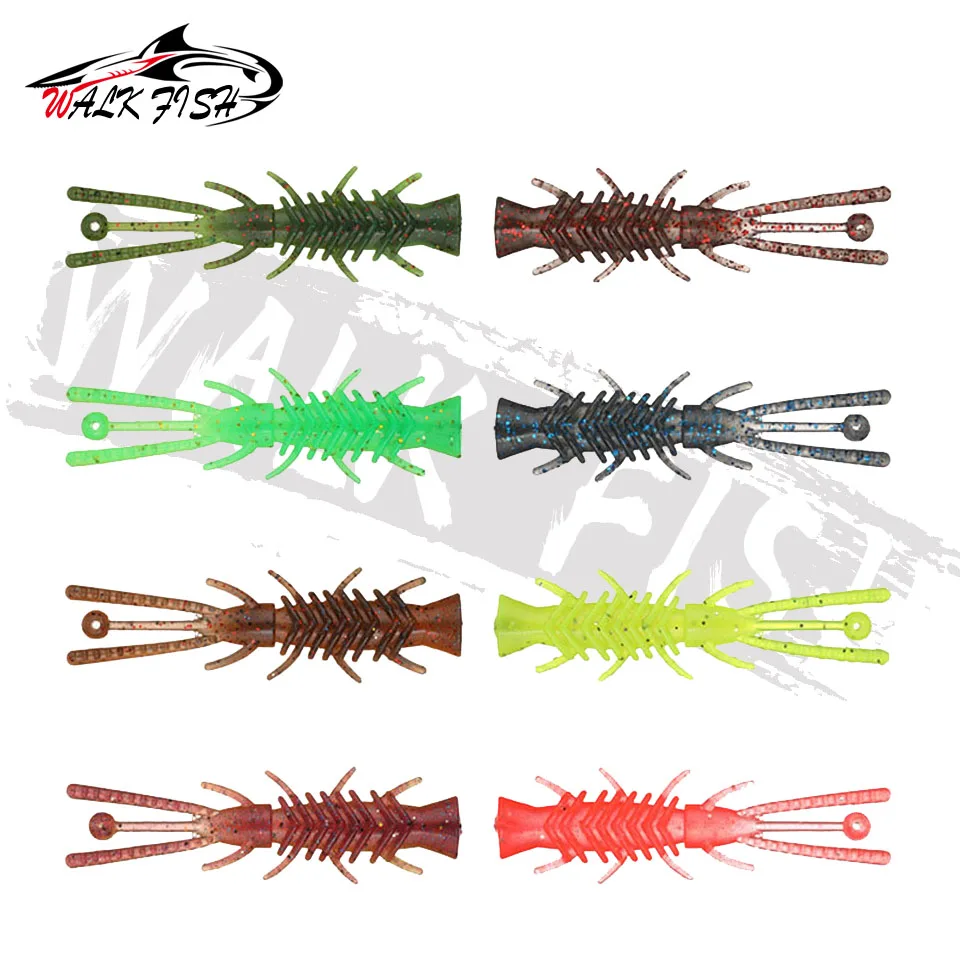 WALK FISH-señuelo de pesca flotante, cebo artificial de silicona, 10 piezas, 65mm, 2g - imagen 5
