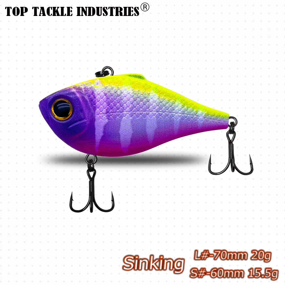 Nuevos colores, 1 Uds., plástico ABS, cebo con vibración VIB, Señuelos de Pesca 14,5g 6cm /20g 7cm, aparejos de cebos duros - imagen 5