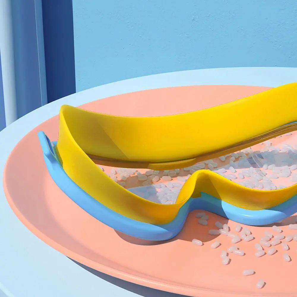 Herramientas de natación, gafas de natación con marco grande, antivaho, vista amplia, gafas de natación HD, equipo de natación ajustable para niños/adultos - imagen 4