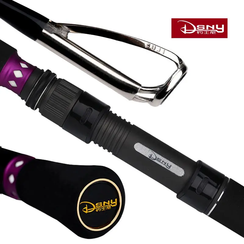 DSNY-caña de pescar giratoria de fibra de carbono FUJI, 2,1 m, 2,4 m, 2,7 m, señuelo 15-150g, línea 10-70lb, caña de barco ultraligera para lubina - imagen 4