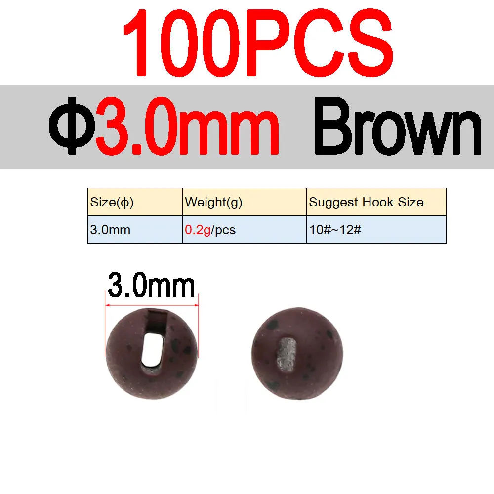 3.0mm Brown 100pcs