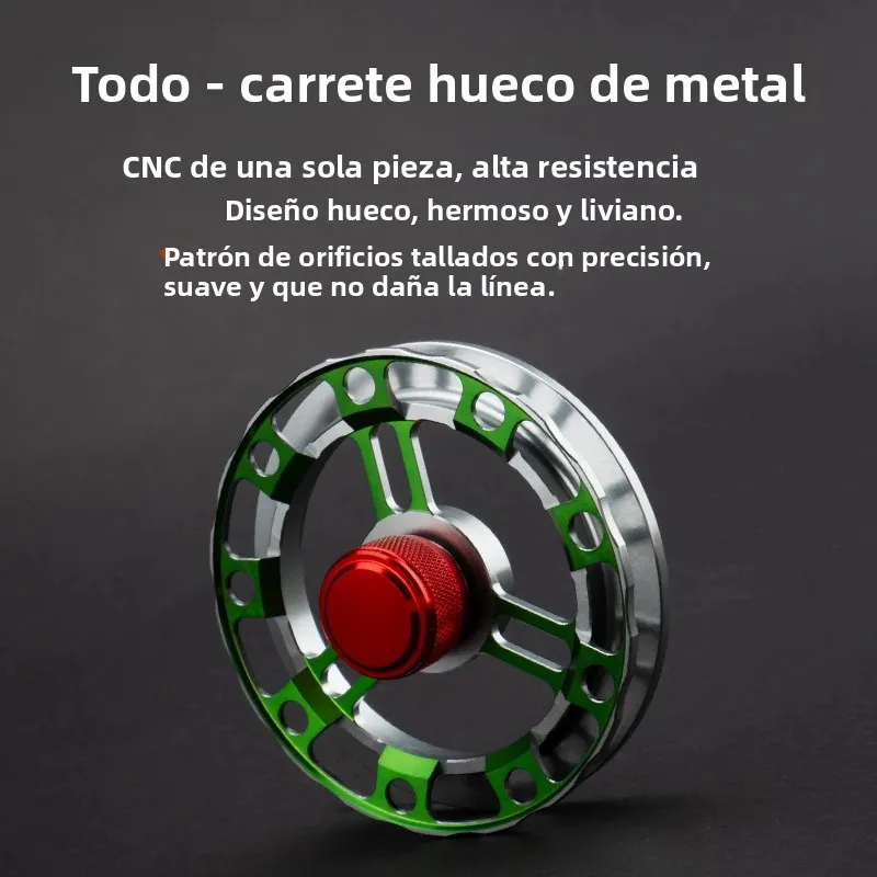Carrete inline Huidiao para pesca en hielo – Pie alto caída lenta - imagen 2