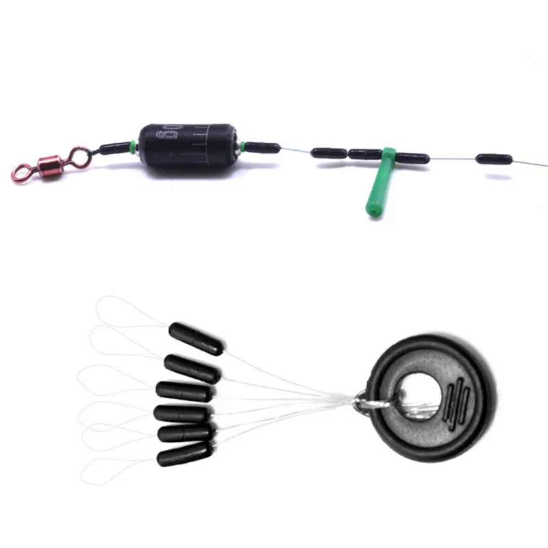 Juego de bolas espaciales de goma de alta calidad, accesorios de pesca con mosca marina, cebo giratorio, herramienta deportiva para peces, carpa facial, 60 piezas, 10 grupos - imagen 2