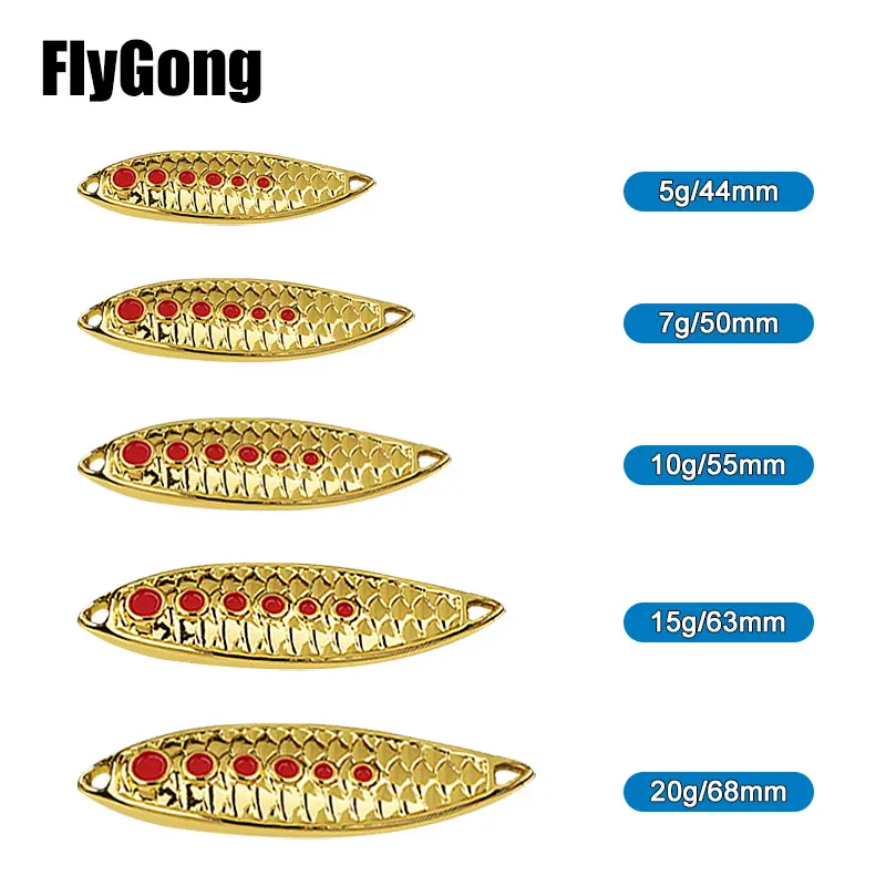 Cuchara giratoria de Metal de hundimiento lento, señuelos para Lucio, trucha, lubina, carpa, 1 piezas, 3g/5g/7g/10g/15g/20g - imagen 3