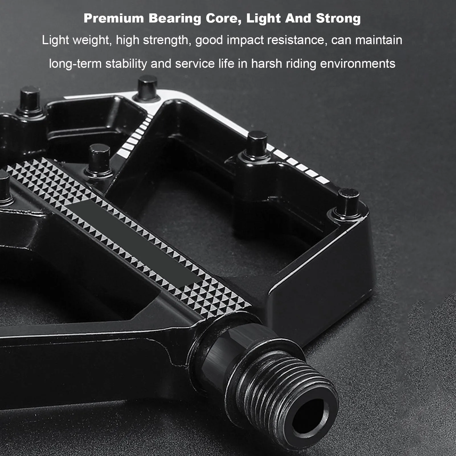 Pedales ligeros para bicicleta de carretera, pedales de aleación de aluminio, rodamiento DU de rosca de 14mm para bicicletas de montaña y de carretera - imagen 3