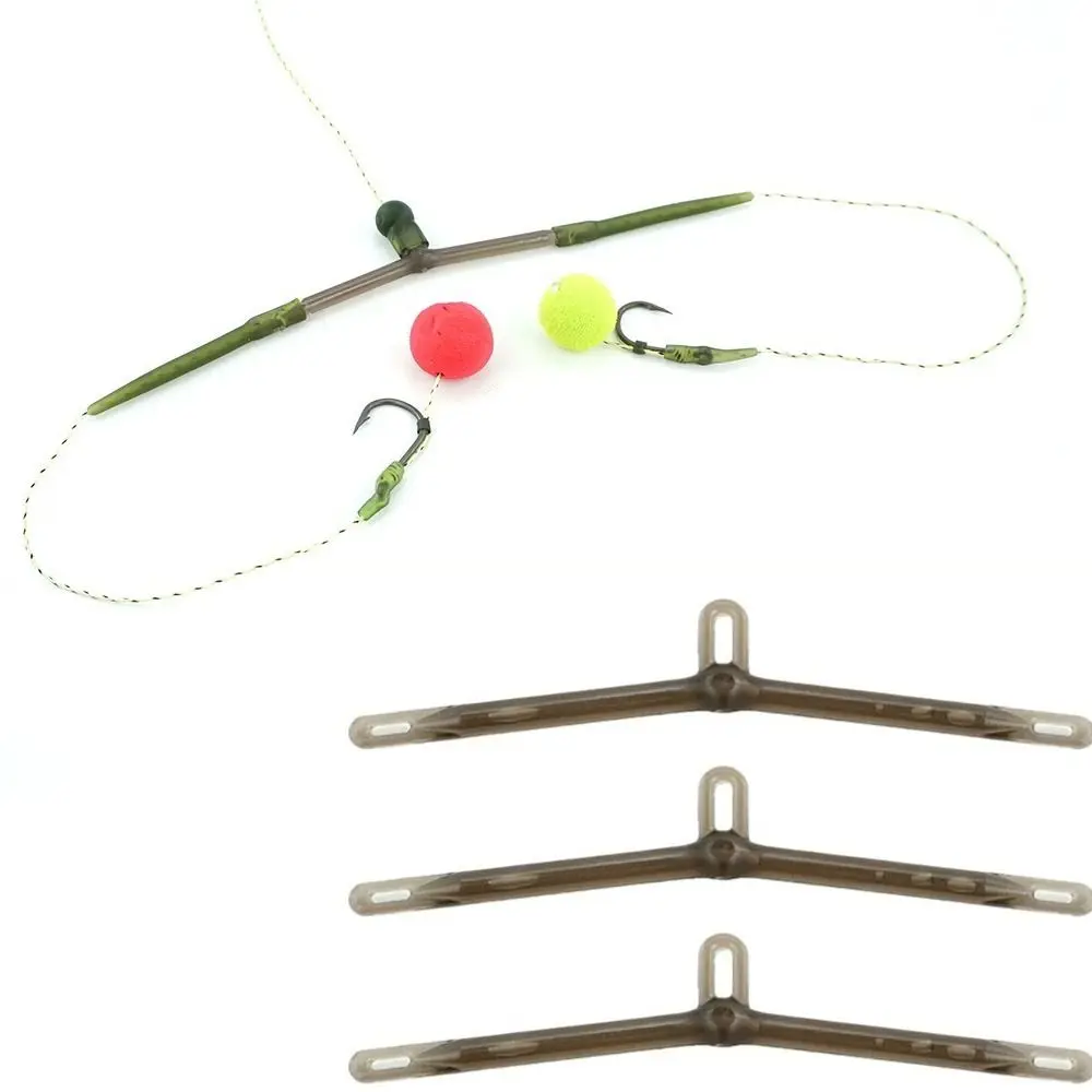 Línea de pesca antienredos, bifurcación espacial, sin ganchos, mangas planas antienredos, 2 cebos, ocho tipos, alineador de sedal de anzuelo de pesca - imagen 4