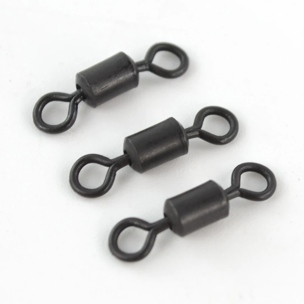 20 piezas giratorios de pesca para pesca de carpa, cuerpo largo, broches giratorios de alta velocidad, aparejos terminales de pesca AE045 - imagen 4