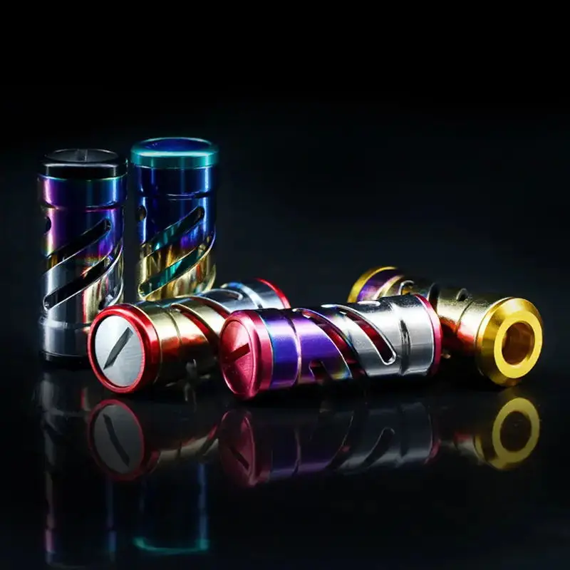 WEIHE, 5 colores, perilla de carrete de pesca de aleación de titanio para accesorio de carrete DIY, perilla personalizada colorida - imagen 5