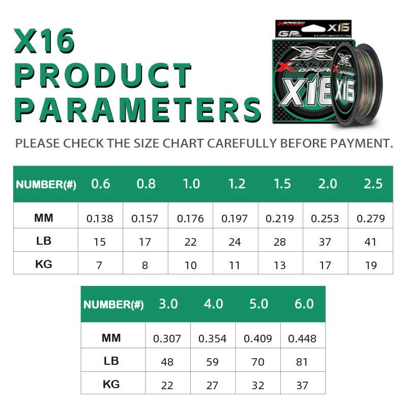 YGK X16 – Sedal Trenzado Multifilamento para Pesca en Mar - imagen 5