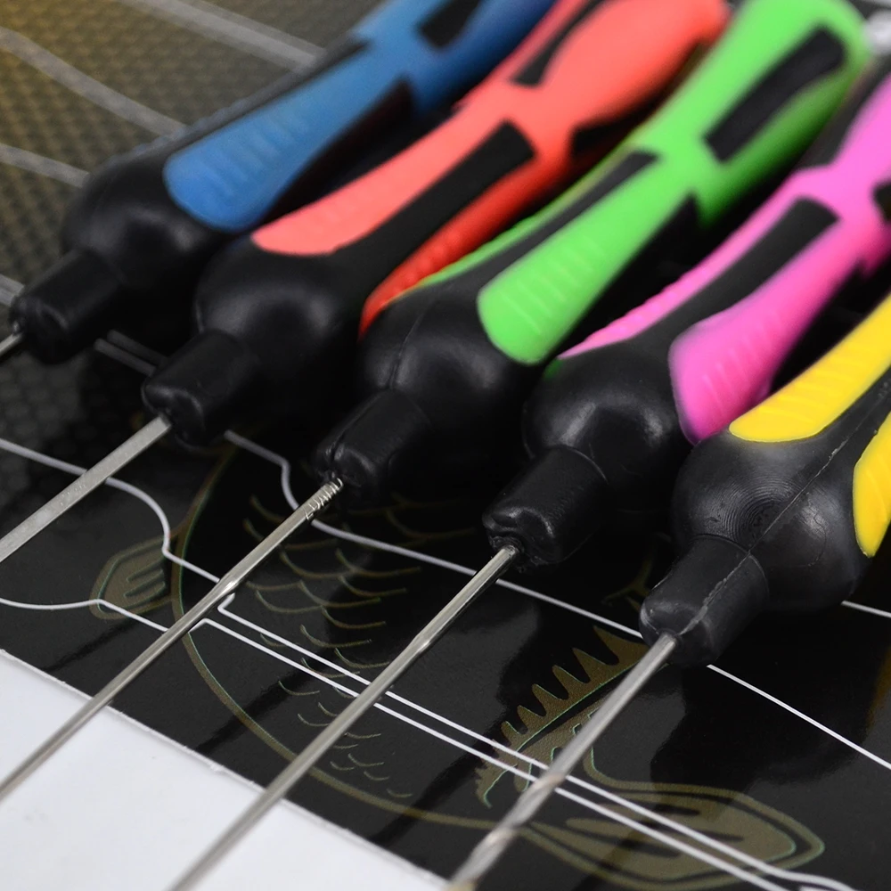 Herramienta de pesca de carpa, juego de agujas de cebo con enlace de gancho, herramientas de cebo de pesca, accesorios de pesca de carpa BT10, 5 uds. - imagen 5