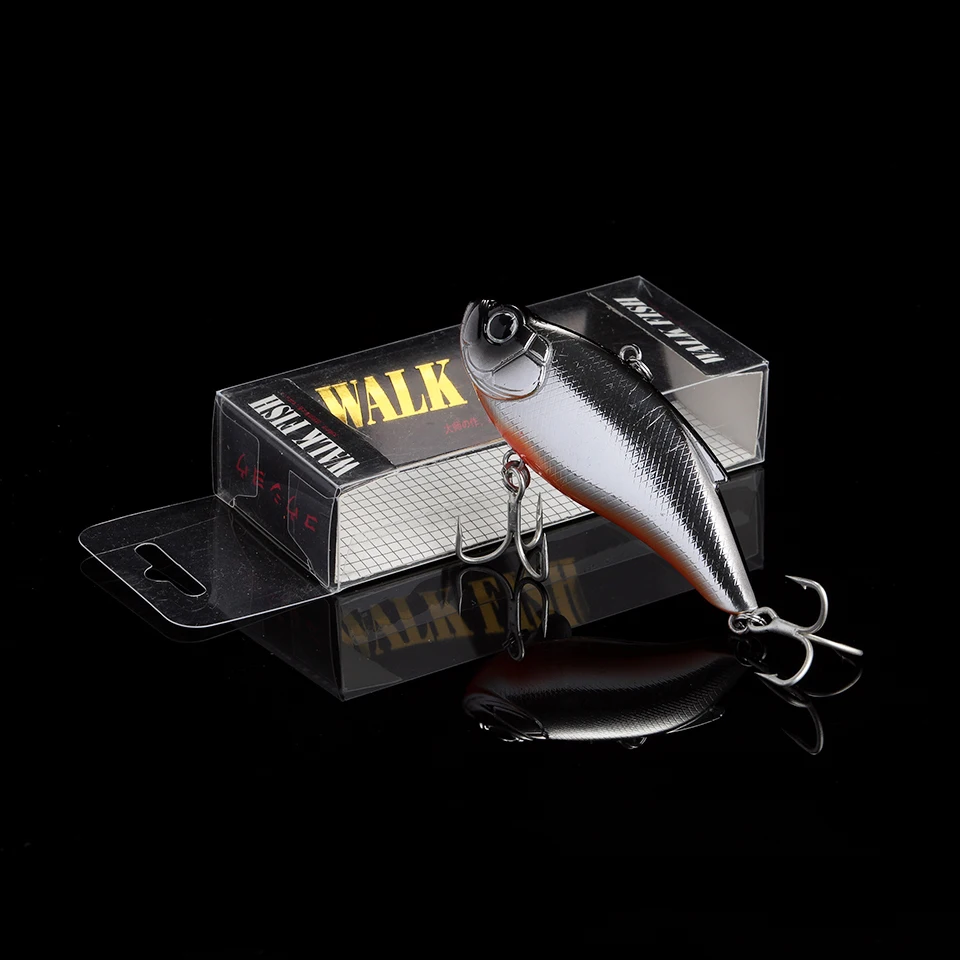 WALK FISH 1 Uds 75mm 14,5g Señuelos de pesca con vibración cebo duro Tremor fregadero agua tocando perla agua dulce pargo cebo Artificial - imagen 4