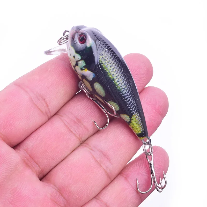 Señuelo de pesca Crankbait, 5,5 cm, 9g, cebo duro Topwater, Swimbait Wobblers, señuelos de carpa lubina, aparejos de pesca Jerkbait, 1 ud. - imagen 5