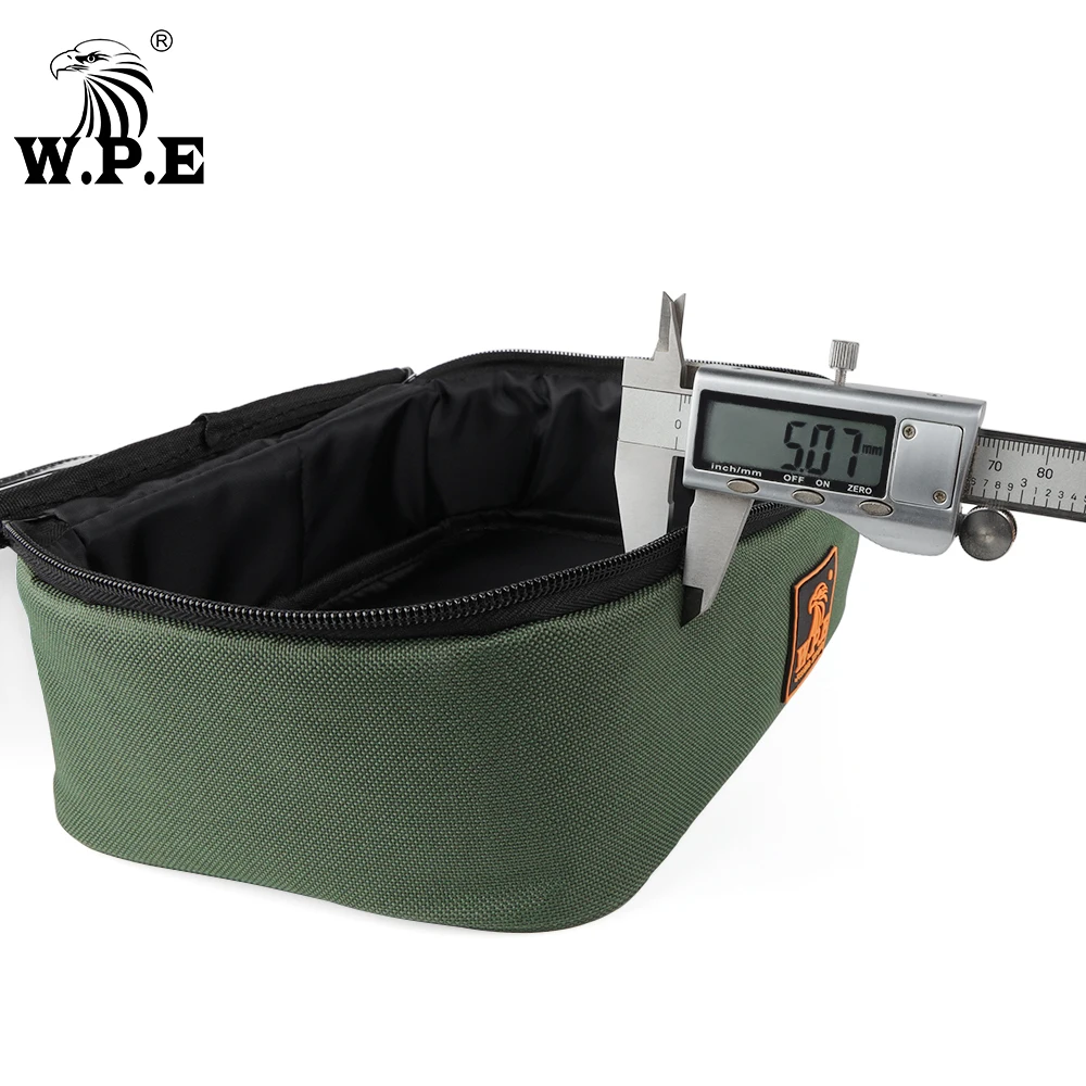 W.P.E 1 Uds bolsa de pesca de carpa multiusos 600D PVC Oxford multifunción carrete de pescado línea señuelo bolsa de herramientas accesorios de aparejos de pesca - imagen 3