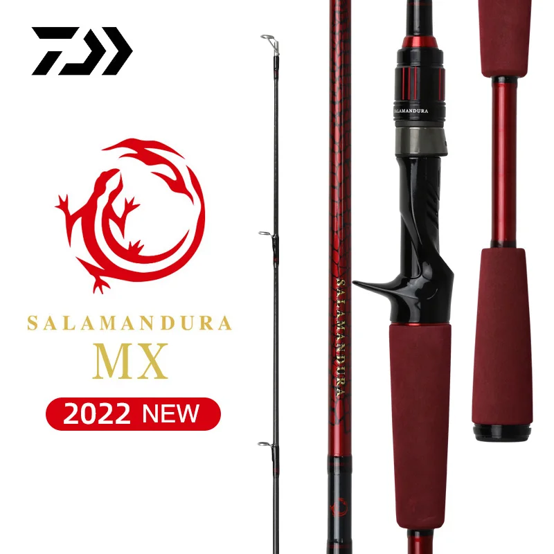 DAIWA-cañas de pescar giratorias y fundidas, accesorio de fibra de carbono superfundido, anillo Fuji X45 trenzado X, 2022 SALAMANDURA MX 2 secciones