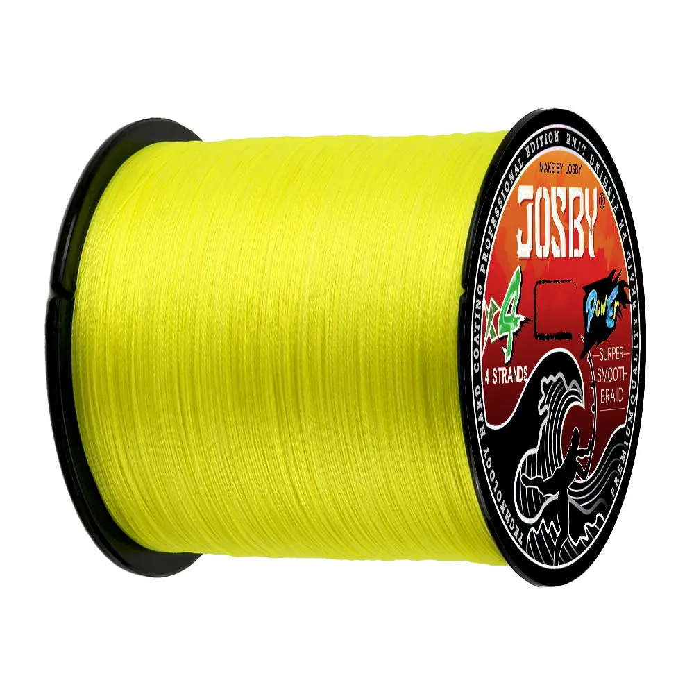 JOSBY-sedal de Pesca de 4 hebras, multifilamento de PE, Raid, 300M, 500M, 1000M, 100M, alambre de agua de mar, Pesca japonesa duradera y suave - imagen 3