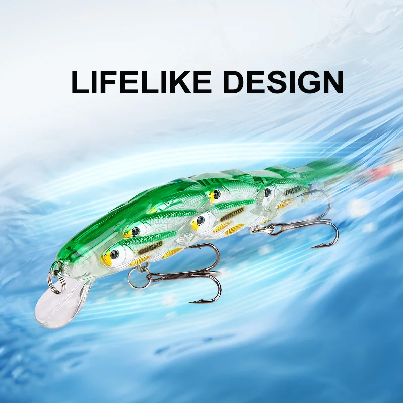 WEIHE 1 pieza/3 piezas 11cm14g señuelo Minnow cebo adecuado juego de cebo duro - imagen 3