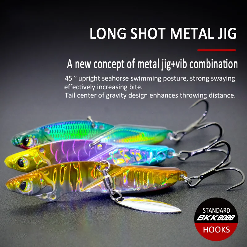 Señuelo jigging Vib metal lubina Lucio – cuchara giratoria - imagen 2