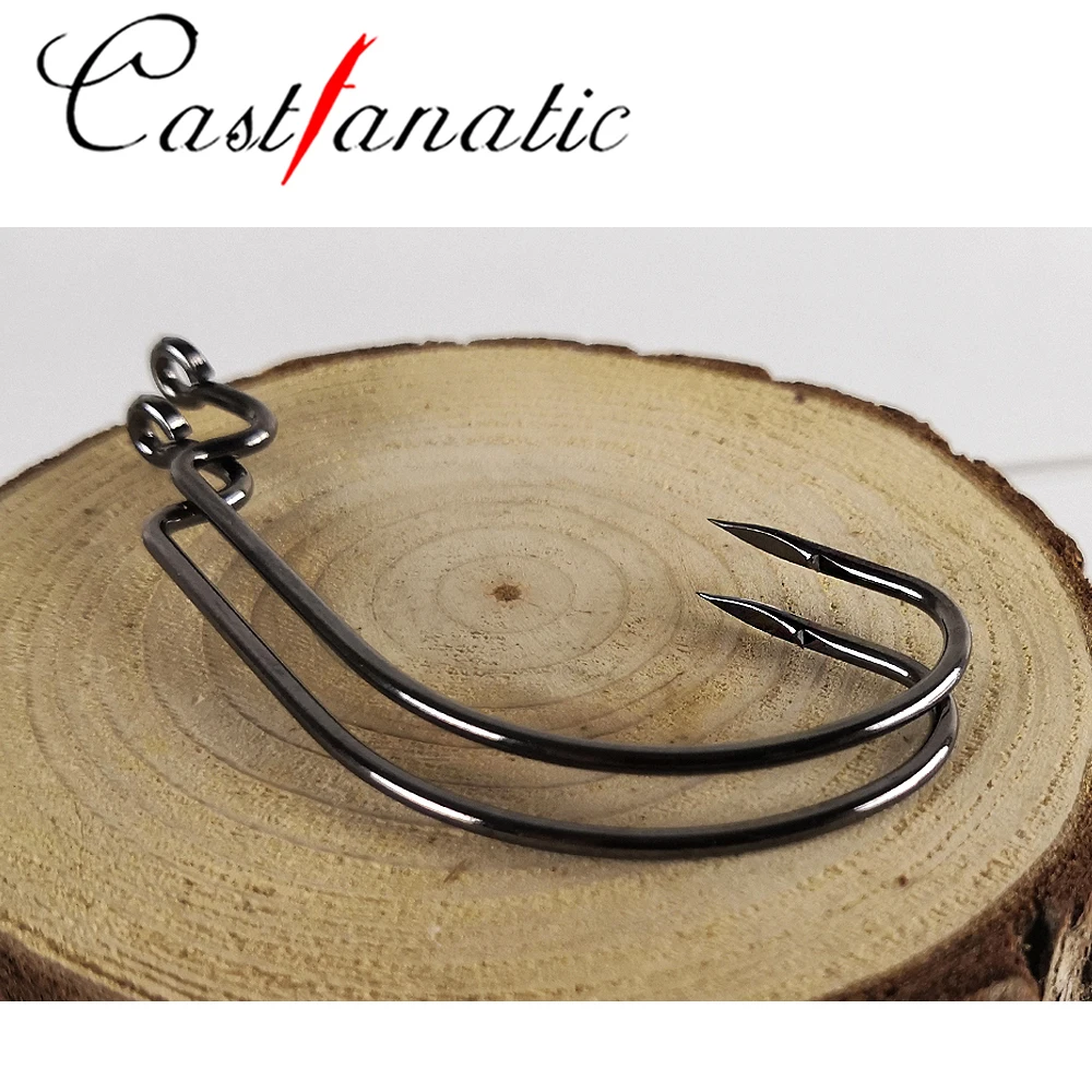 Castfanatic SENKO-anzuelos de gusano suave para pesca, aparejos de pesca para trucha, percha Softjerk, gancho de asistencia de acero de alto carbono #4 a 2/0 - imagen 4