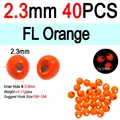 2.3mm FL Orange 40pc